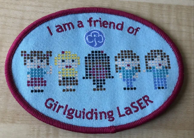 Girl Guiding UK I am a Friend of Girlguiding LaSER Cloth Badge
