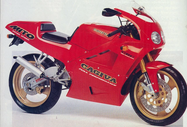 Manuale Officina Cagiva Mito 125 1992 - 1994 Riparazione Tagliando Ita Copia