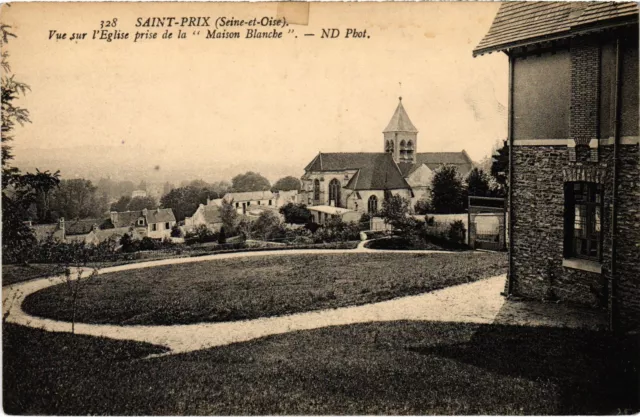 CPA Saint-Prix Vue sur l'Eglise prise de la Maison Blanche FRANCE (1330576)