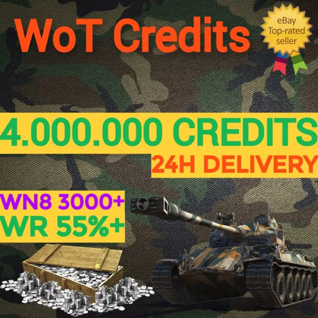 World Of Tanks l 4 MILLONES DE CRÉDITOS l 3000+ WN8 l 24 HORAS l EU NA SERVIDORES l WOT