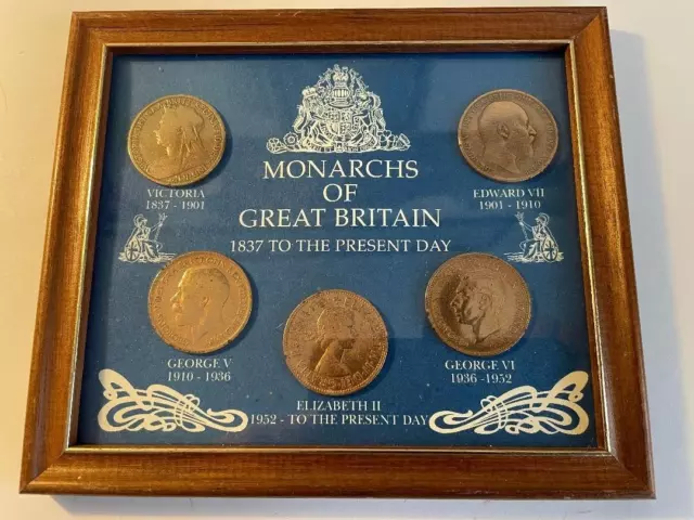 Penny coins Monarchs of Great Britain