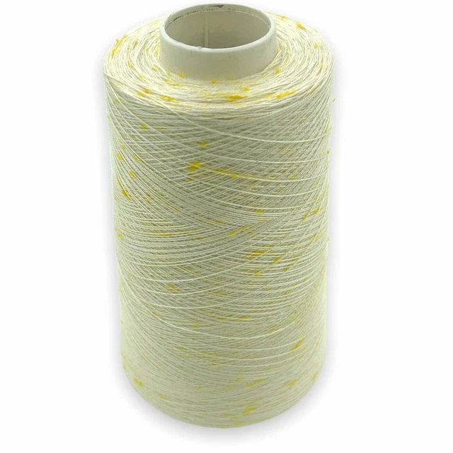 (2,90 €/100 gr.) Hilo de protuberancias blanco amarillo 200gr.