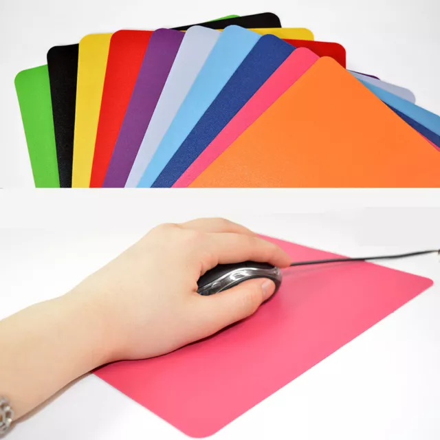 21.5 x 17.5cm Gaming PC Laptop Mouse Pad Anti-Slip Solid Color Rectangle Mat.$7