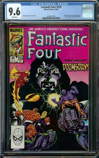 Fantastic Four #259 CGC 9.6 White Pages - John Byrne Doctor Doom Cover