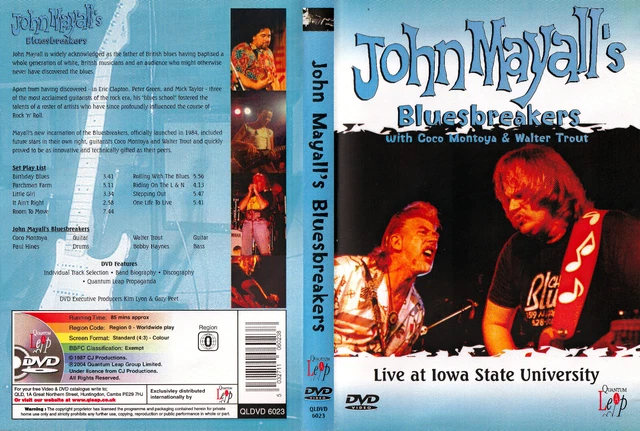 John Mayall - DVD - Live At Iowa State University - DVD von 2004 - Neuwertig !
