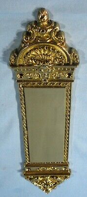 Antique Solid Cast Brass/Bronze Interior Door Push Plate Victorian Design Ca1900