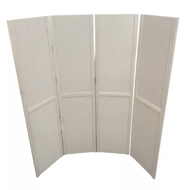 5 Foot 4-Panel Pegboard Display, Portable Craft Show Jewelry Display 2