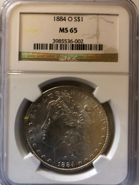 1884-0 NGC Morgan Silver Dollar MS-65 Uncirulated 