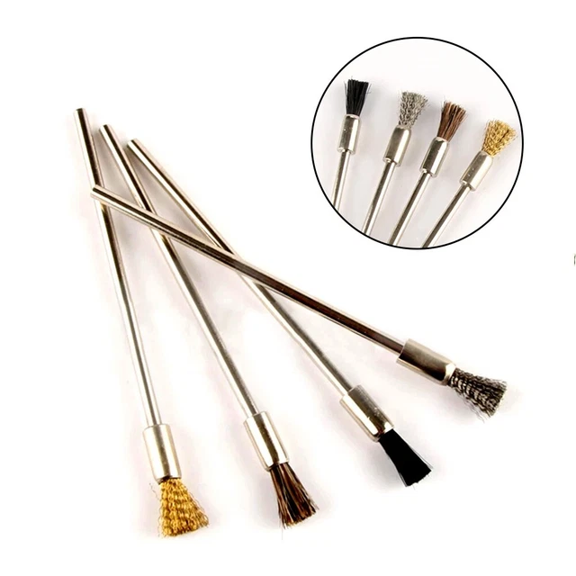 thumbnail image 2 of 20-Pack 25mm Brass Wire Wheel Brushes – 1.57" Shank For Rotary Tool Polishing & Grinding 2 of 5