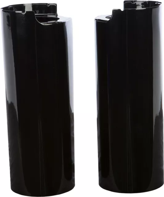 HD Black Upper Fork Slider Covers 2in. Over Harley Street Glide 14-22