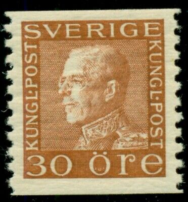 SWEDEN #179v (186c) 30ore brown, WHITE PAPER, og, NH, VF, very scarce Facit $675