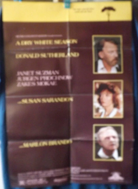 Dry Donald A DRY WHITE Season Donald Sutherland Original One Sheet Cinema Poster £ ...