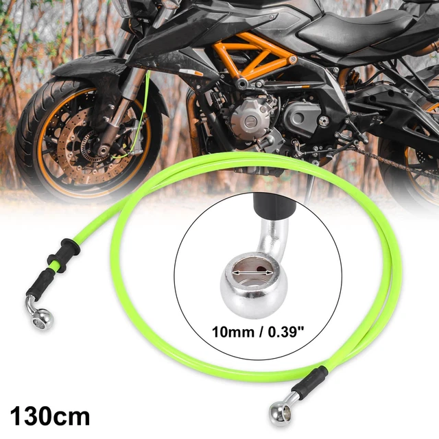Tubo olio frizione freno moto universale 130 cm 51,18" linea tubo idraulico verde