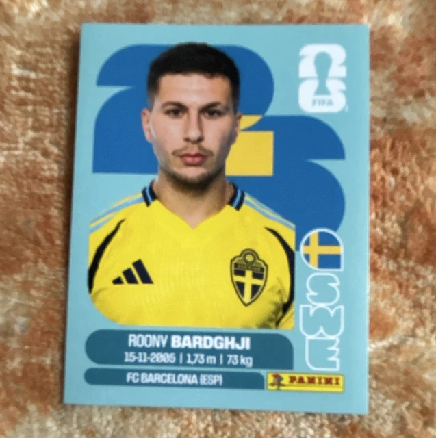 PANINI FIFA WORLD Cup 2026 Roony Bardghji SWE 16 Sweden Football panini-fifa-world-cup-2026-roony-bardghji-swe-16-sweden-football