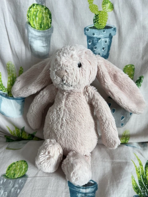 JELLYCAT SMALL BASHFUL Blush Bunny - Soft Pink Bunny Rabbit Blush ...