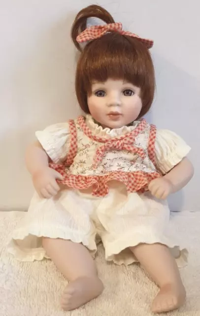 25cm Porcelain & Fabric Doll Florence Collection