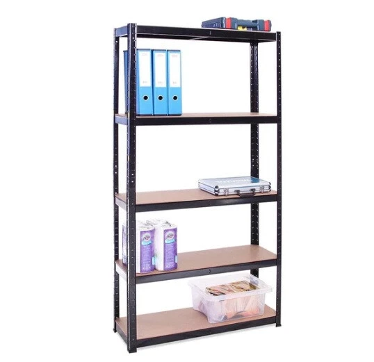 5 Tier B0ltless Shelving Unit - 71 X 35 X 12 inch - Black