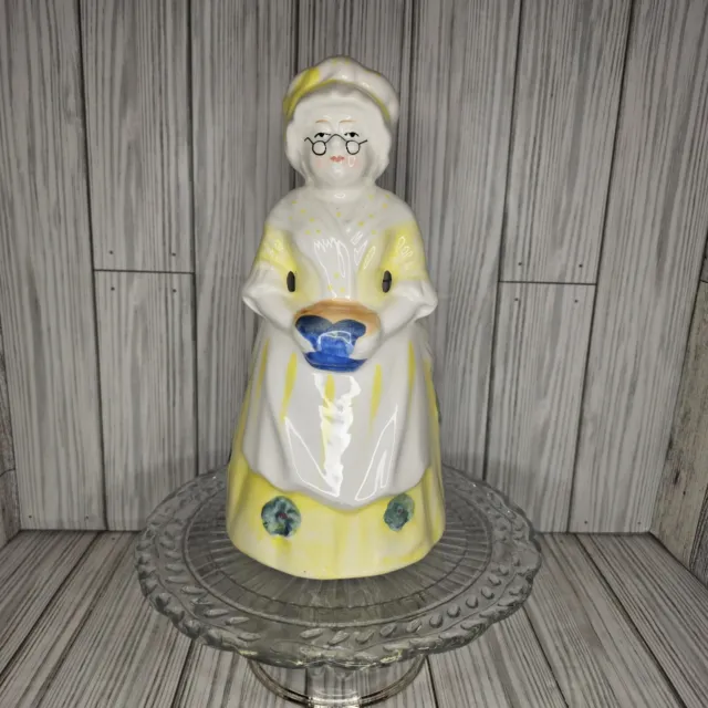 Adorable Granny Utensil/ Plant Holder Coutry Cottage Core Kitchen Decor 10"