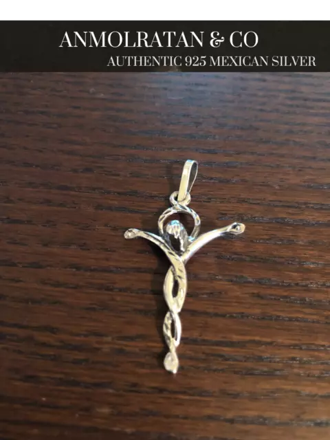 Taxco Mexican Silver 925 Unique Cross Pendant