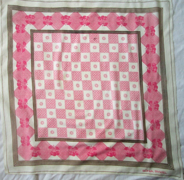 Foulard Châle Vintage En Laine - Motif Chasse à Courre - Multicouleur - Occasion