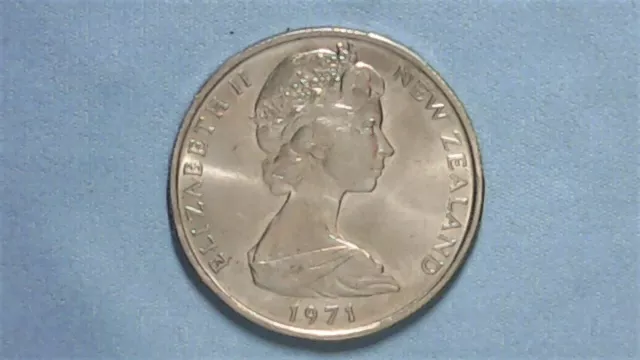 1971-I New Zealand 50 Cent - Bu Year Set, No Serifs - 15,000 Minted - Unc Cond.