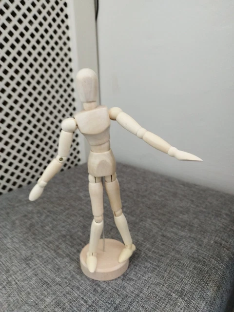 Künstler bewegliche Gliedmaßen männlich Holzspielzeug Figur Modell 20 cm Schaufensterpuppe Spielzeug-Figuren