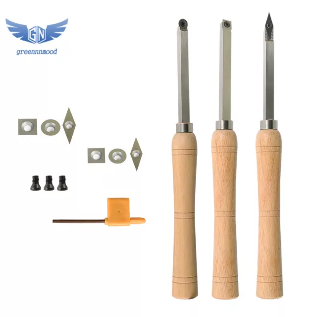 Woodturning Tool  Mini Size 3PCS  With Comfort Grip Handles For Turning Pens