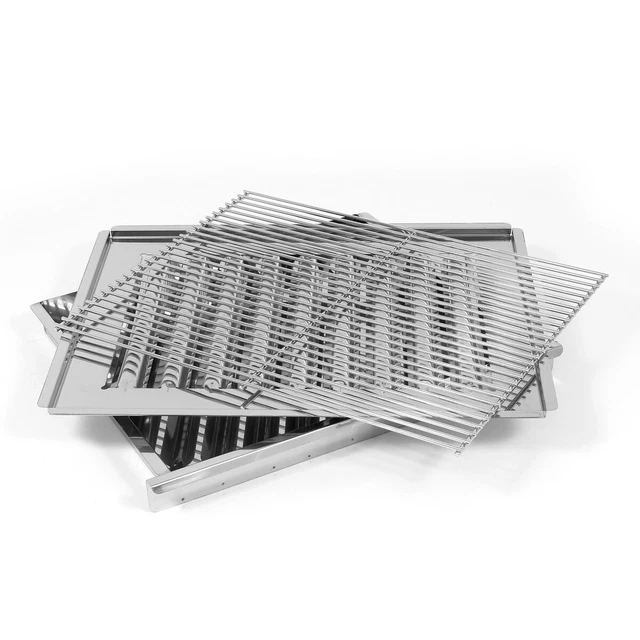 Edelstahl-Brenner Gasgrill Gasbräter Tischmodell 3-flammig 11kW Gastro Neu K3EM 3