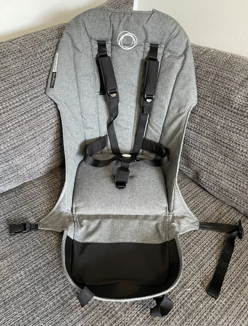 Tela de asiento cómodo arnés de 5 puntos Bugaboo Buffalo. Mezcla gris clásica. #2