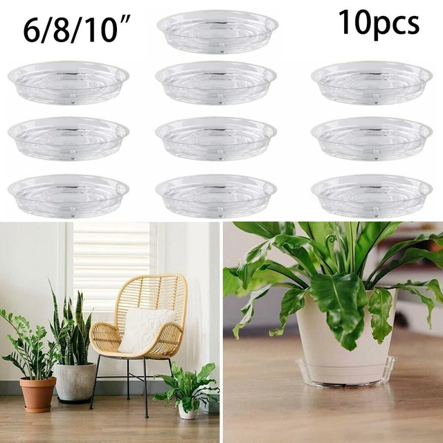 10x Plastique Saucer Base Plant Flower Pot Plate Water Drip Tray Planter.