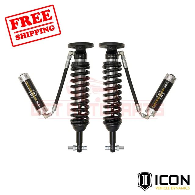 ICON 2-2.63" Front Remote Reservoir Coil Over Shock Kit for Ford F-150 4WD 15-18