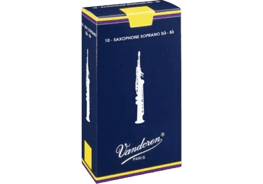 Boite de 10 anches VANDOREN Traditionnelle pour SAXOPHONE SOPRANO force 3,5