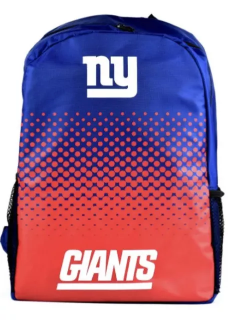 NY New York Giants NFL Blue Red Backpack Rucksack Bag American Football - BNWT