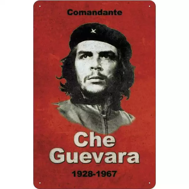 Blechschild 18x12 cm Comandant Che Guevara 1928-1967