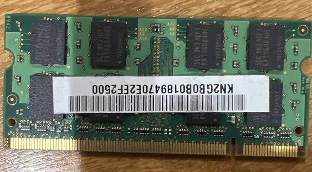 Samsung 2GB 2Rx8 PC2-6400S-666-12-E3 Laptop RAM 2