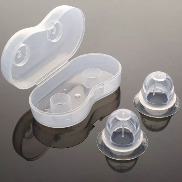 New 2PCS Silicone Nipple Correction Breast Correcting Shell Nursing Cup Bra-  ZR