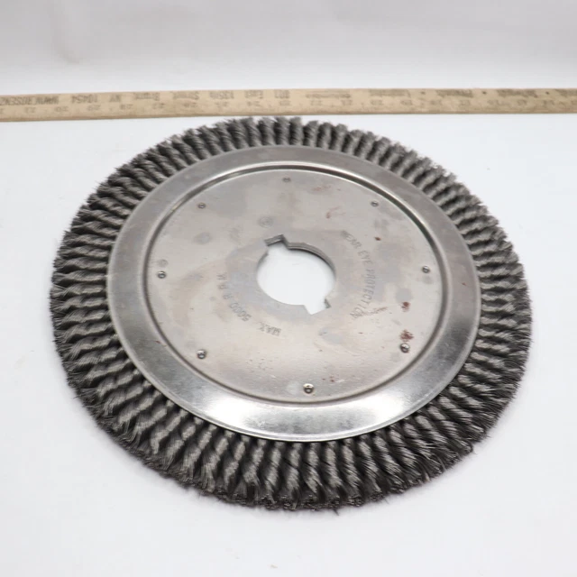 Random Products Inc Standard Twist Knot Wheel Brush Wire Steel 12"X2" 83045