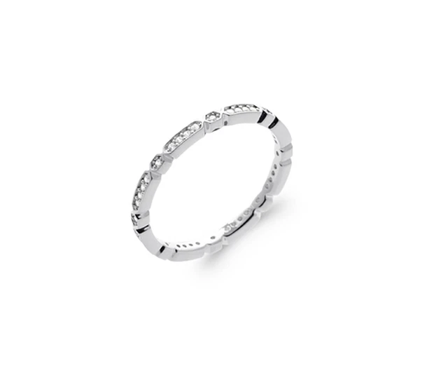 Bague / Alliance En Argent 925 Rodiée - Neuve De Stock Pronuptia - Taille 54