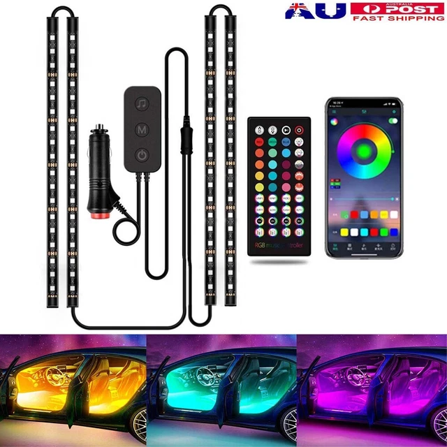 Lumière Devil Eyes Pour Pare-brise Voiture – LED Multicolore, 11 Modes, USB – Plug & Play, Autocollant, Effet œil Démon - 6