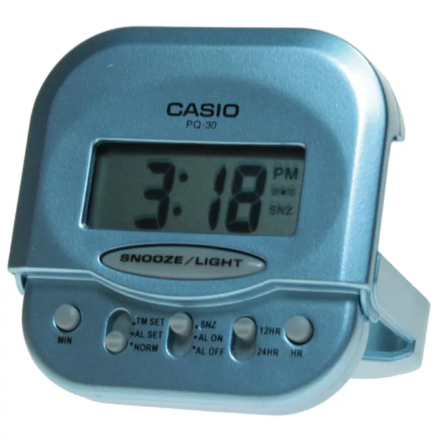 Casio Pq-30-2Df  Despertador Digital  Alarma-Repeticion Y Luz