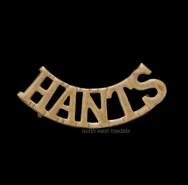Hampshire Regiment 'HANTS' Shoulder Title Badge