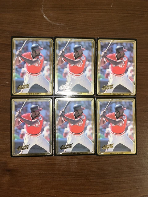 Rico Carty Lot of 6 Indians Duplicate Cards Base