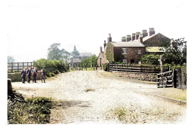 ptc6858 - Yorks - An early view down a lane in Crigglestone Village - print 6x4