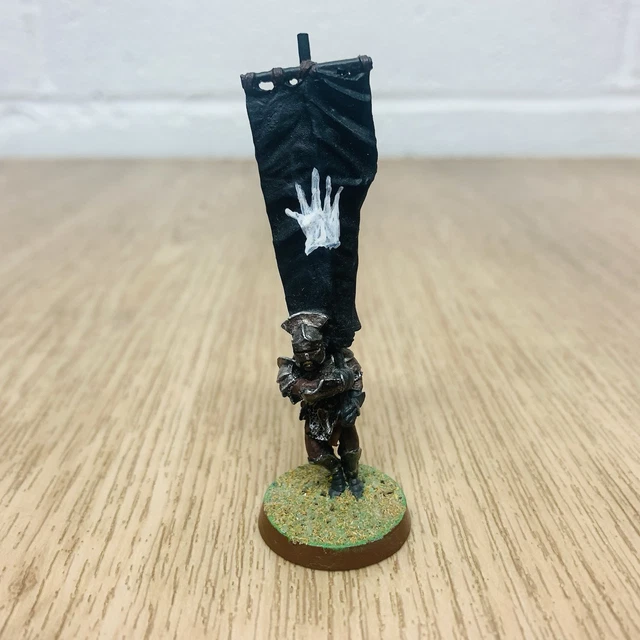 WARHAMMER LOTR LORD of the Rings MESBG Uruk Hai Standard Banner Metal ...
