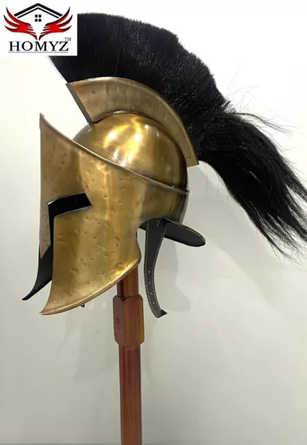 Medieval Armour King Leonidas Helmet Greek Spartan Roman Antique 300 Movie Helm