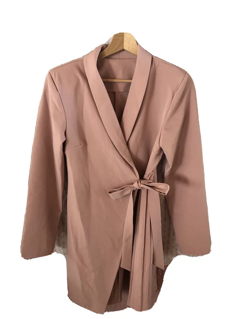 Vestito Rosa Donna-Ragazza Tg.42 Per Cerimonia O Soprabito, Spalle Imbottite