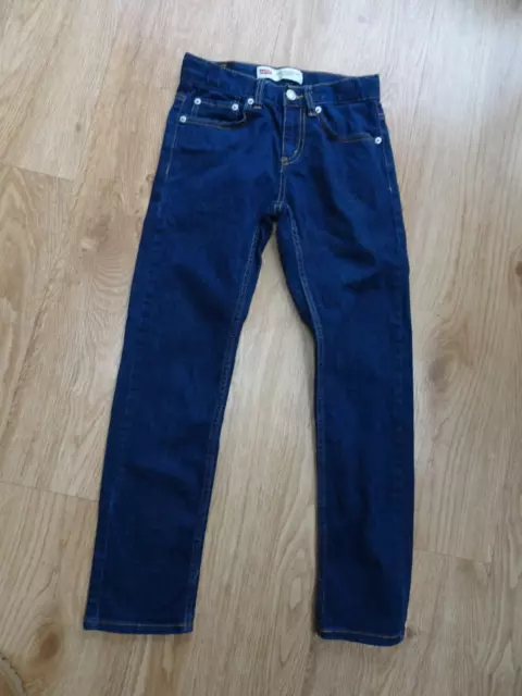 JEANS LEVIS ragazzi denim blu scuro 502 gambe coniche regolari ETÀ 10 ANNI eccellenti