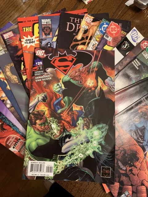 Lot of 20 Marvel/DC Comic Books from the 2000's+. All in G to VG Condition!