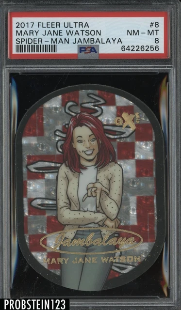 2017 Fleer Ultra Spider-Man Jambalaya #8 Mary Jane Watson PSA 8 NM-MT