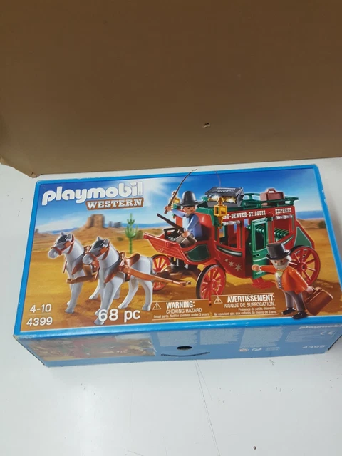 PLAYMOBIL DILIGENCIA del oeste 4399 completa con caja e